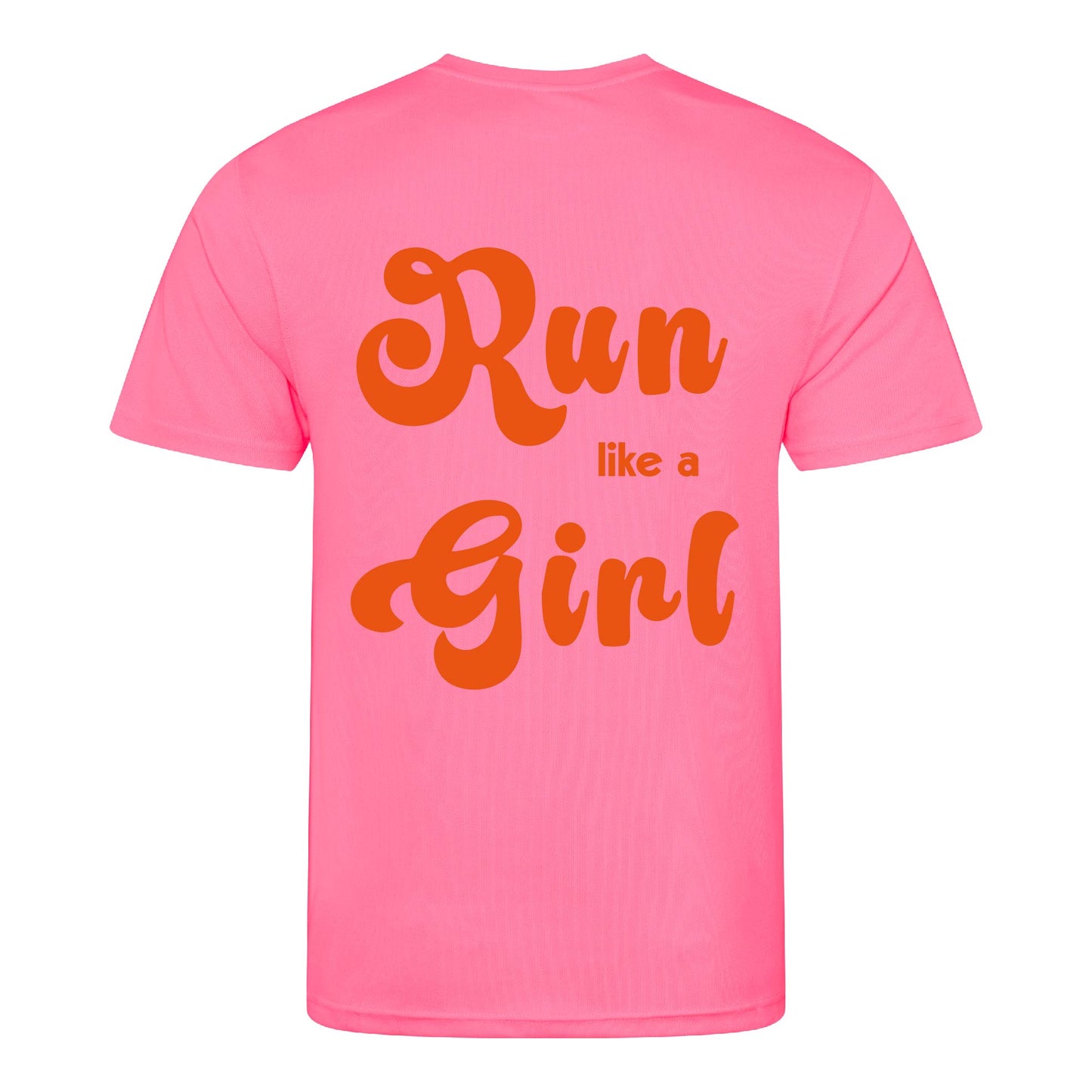 Run Like A Girl - Adult Polyester T-Shirt