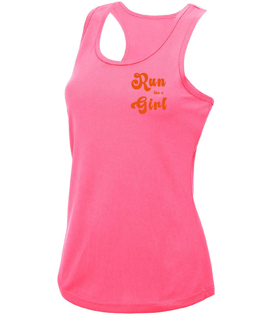 Run Like A Girl - Adult Polyester Vest