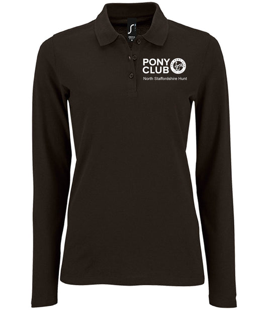 Camp 2025 - Adults Long Sleeve Polo - Ladies Fit