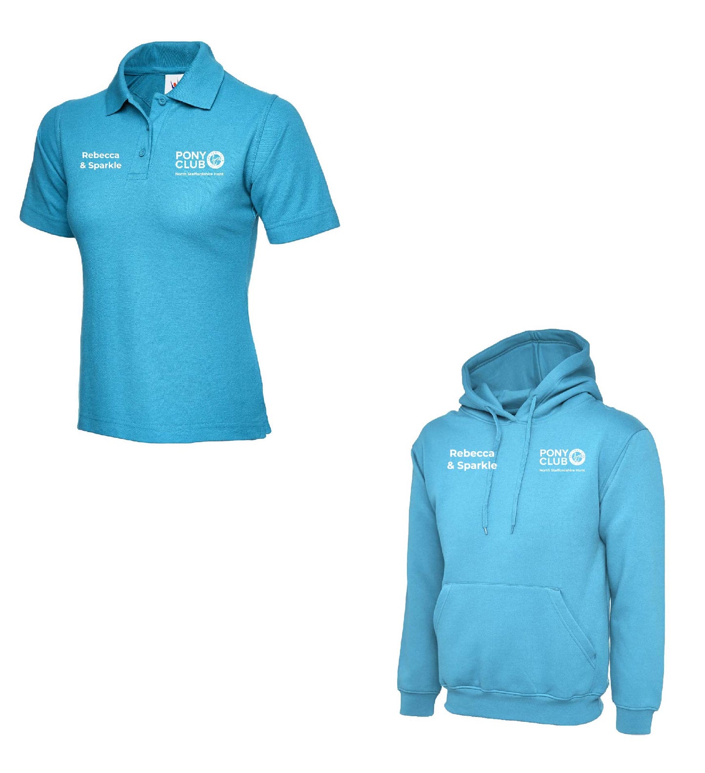 Personalised Adults Hoodie & Ladies Fit Polo