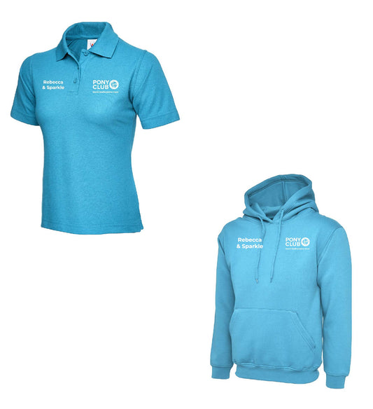 Personalised Adults Hoodie & Ladies Fit Polo
