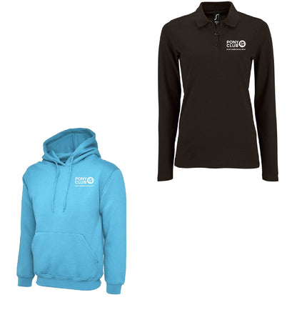 Adults Hoodie & Long Sleeve Ladies Fit Polo Bundle
