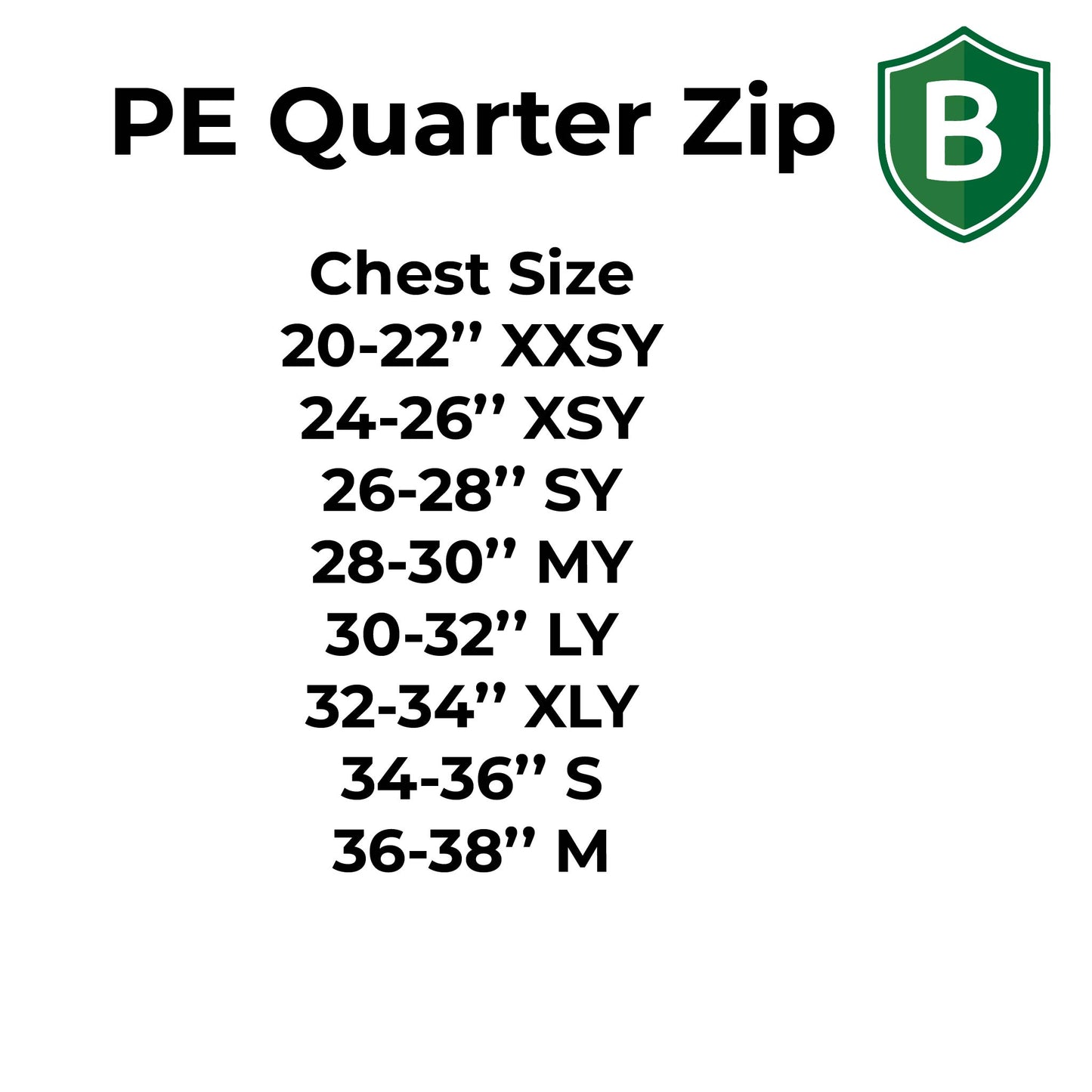 Berkswich CofE Unisex PE Quarter Zip Top