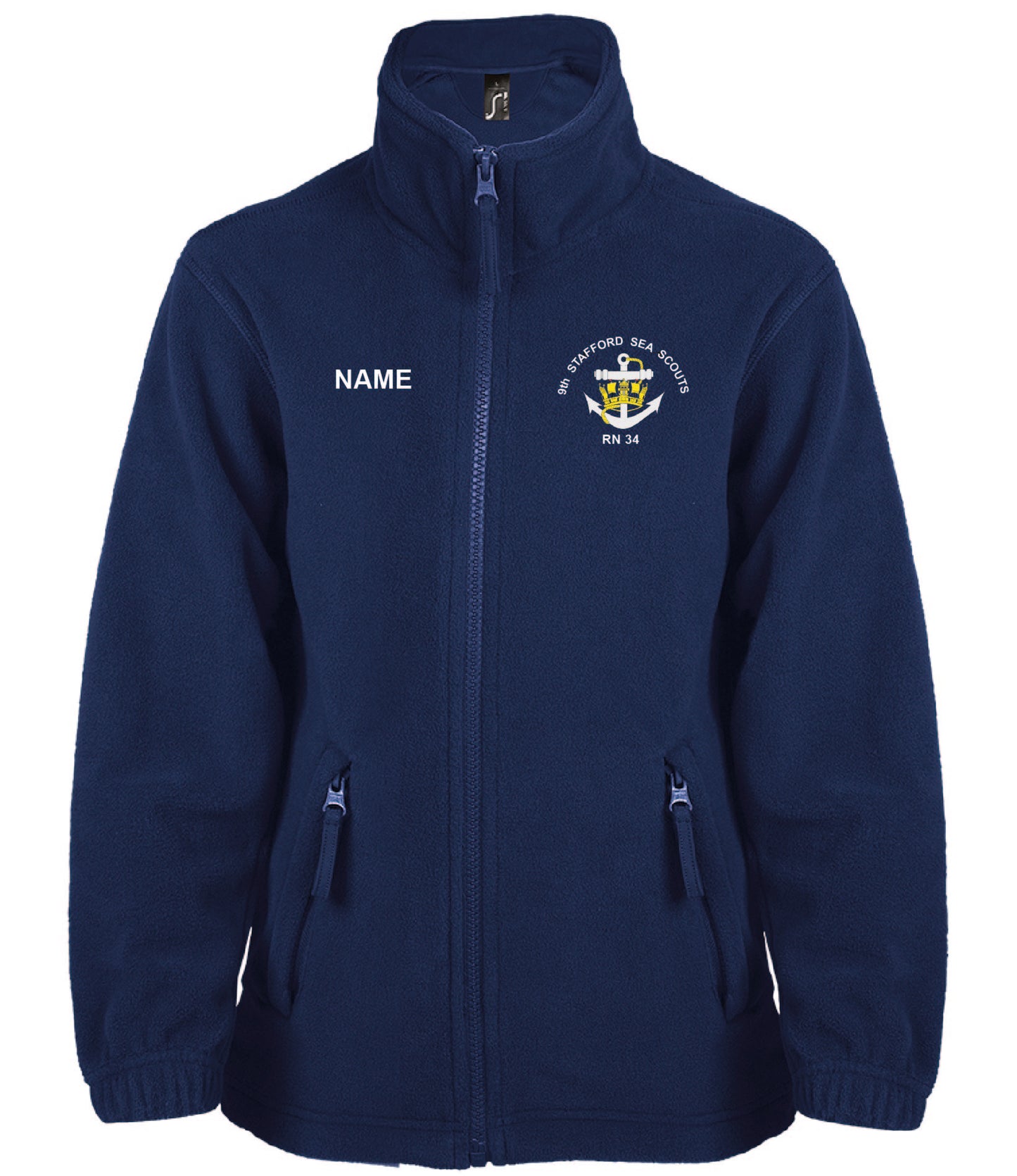 9th Stafford Sea Scouts - Personalised Kids Zip Fleece