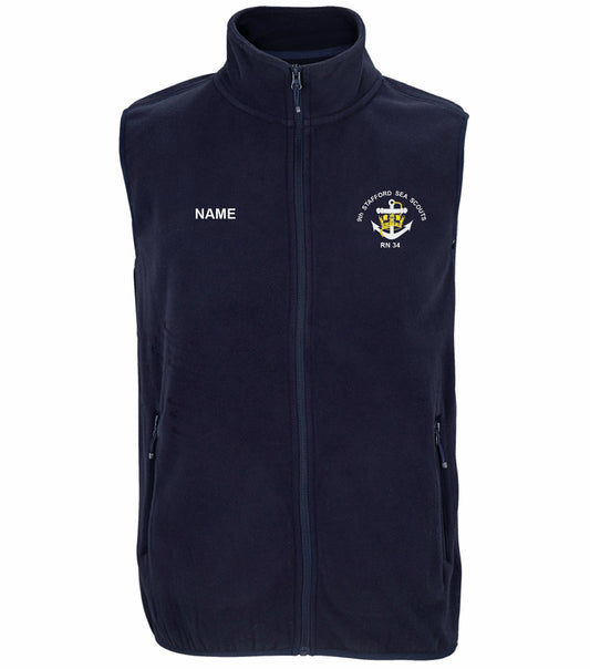 9th Stafford Sea Scouts - Leaders Personalised Micro Fleece Bodywarmer