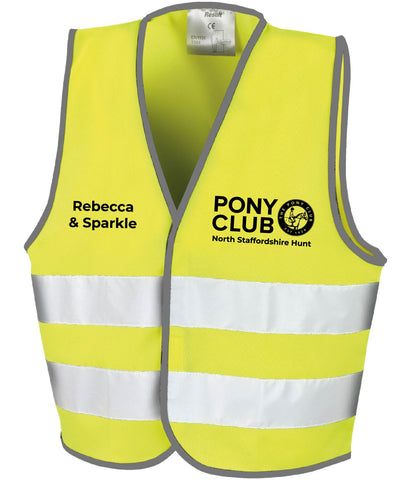 Pony Club - Kids High Viz Vest Personalised