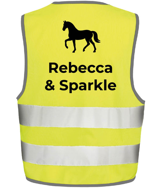 Pony Club - Kids High Viz Vest Personalised