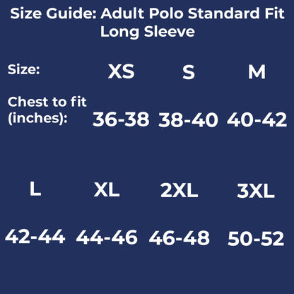 Camp 2025 - Adults Long Sleeve Polo - Standard Fit