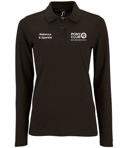 Camp 2026 - Adults Long Sleeve Polo - Ladies Fit Personalised