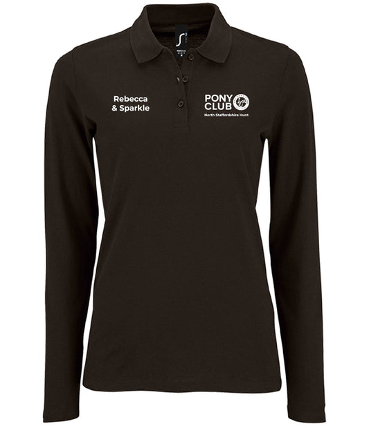 Camp 2026 - Adults Long Sleeve Polo - Ladies Fit Personalised